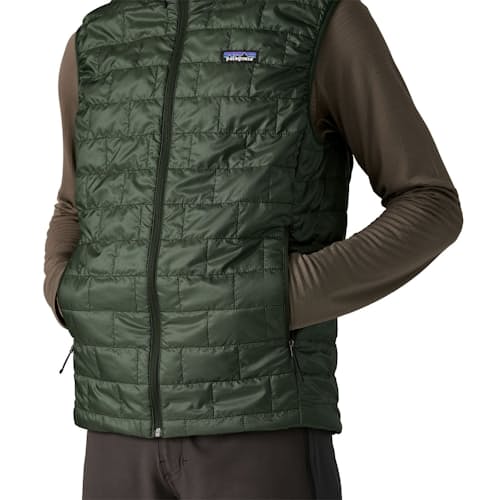 on model image of Nano Puff Vest