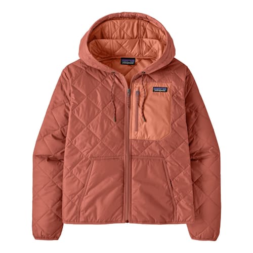 laydown image of Women's Diamond Quilted Bomber Hoodie