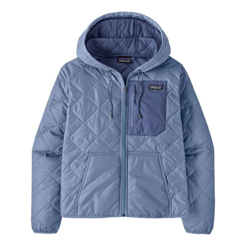 laydown image of Women's Diamond Quilted Bomber Hoodie