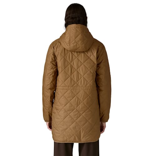 on model image of Women's Diamond Quilted Parka