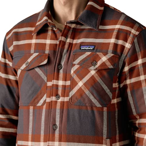 on model image of Lightweight Insulated Fjord Flannel Shirt