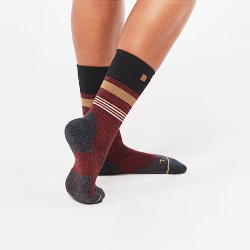 on model image of Enhanced Boot Sock