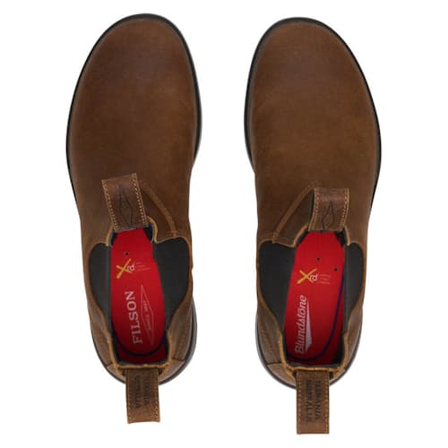 laydown image of Blundstone x Filson #2535 Chelsea Boot
