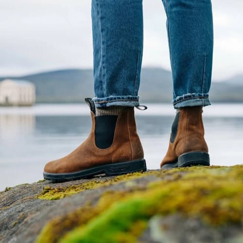 lifestyle image of Blundstone x Filson #2535 Chelsea Boot