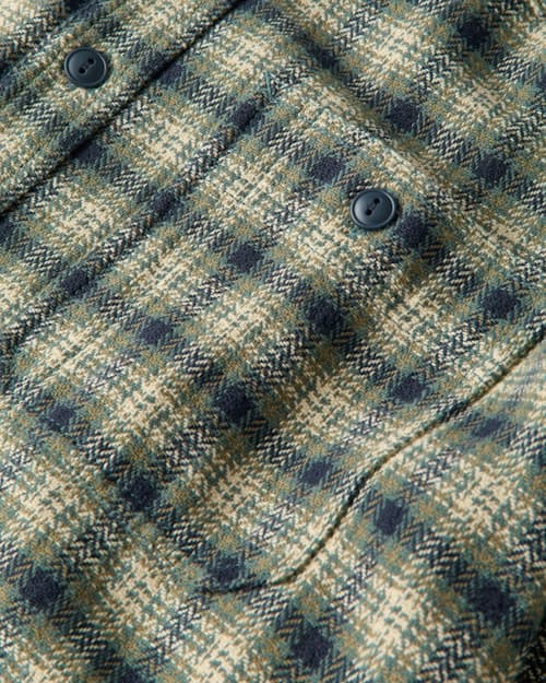 laydown detail image of Flannel Crossback Workshirt