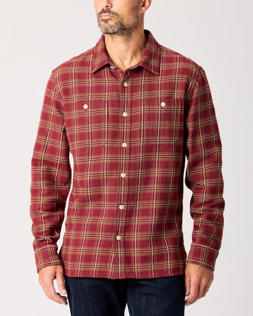 lifestyle image of Heavy Flannel Crossback Work Shirt
