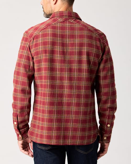 lifestyle image of Heavy Flannel Crossback Work Shirt