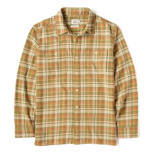 laydown image of Flannel Crossback Workshirt