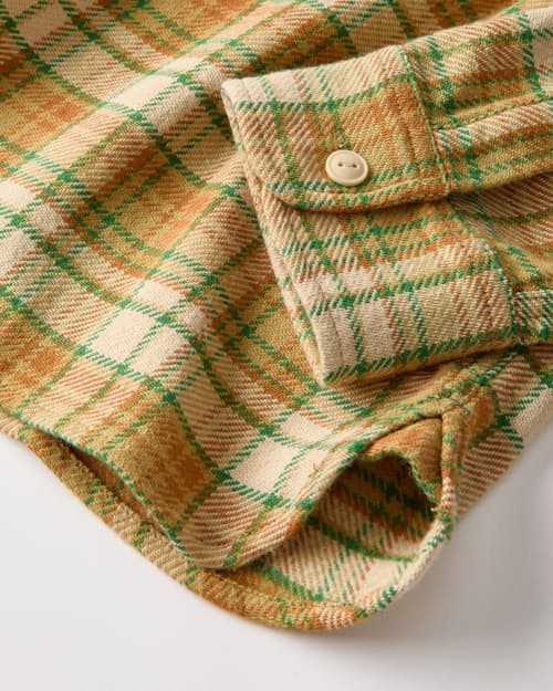 laydown detail image of Flannel Crossback Workshirt