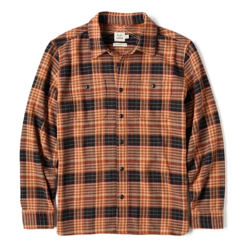 laydown image of Flannel Crossback Workshirt