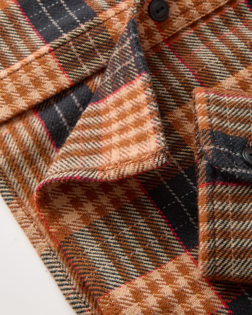laydown detail image of Flannel Crossback Workshirt