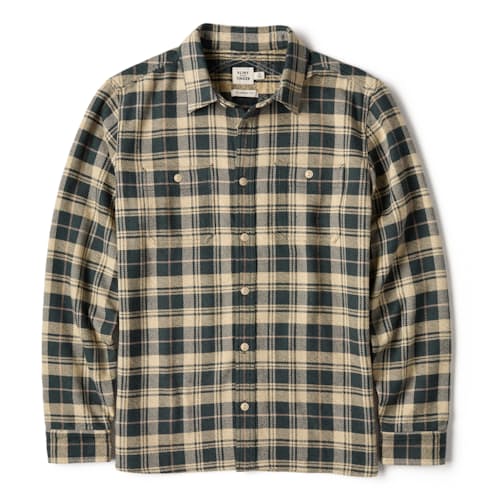 laydown image of Flannel Crossback Workshirt