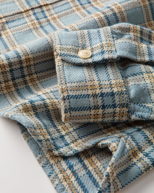 laydown detail image of Flannel Crossback Workshirt