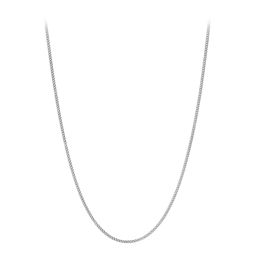 laydown image of 2mm Cuban Chain Necklace - 18"