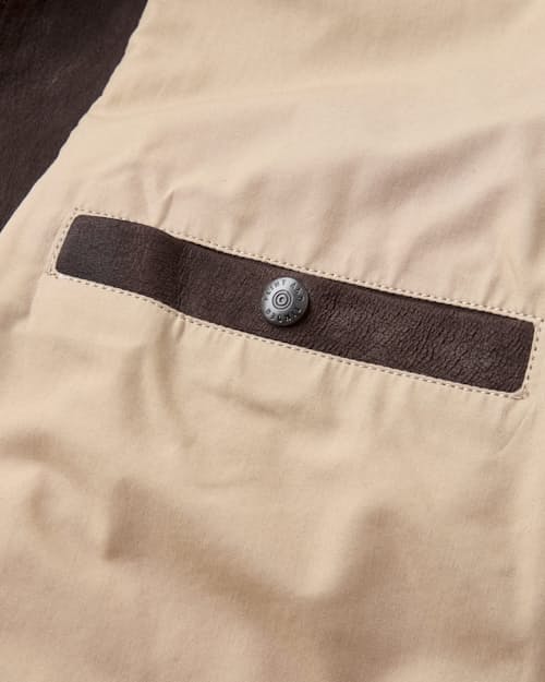 laydown detail image of Collard Leather Jacket