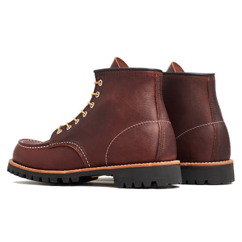 laydown image of Classic 6" Roughneck Moc Toe Boot