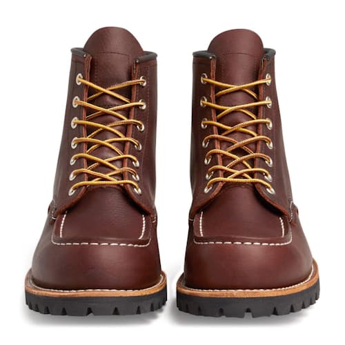 laydown image of Classic 6" Roughneck Moc Toe Boot