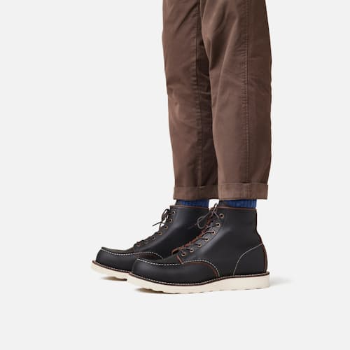 on model image of Classic 6" Moc Toe Boot