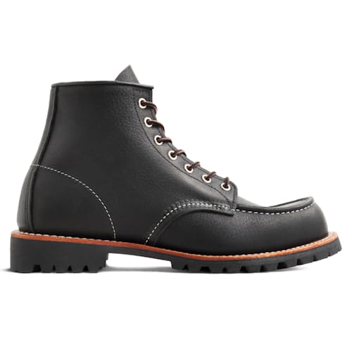 laydown image of Classic 6" Roughneck Moc Toe Boot