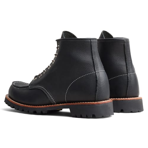 laydown image of Classic 6" Roughneck Moc Toe Boot