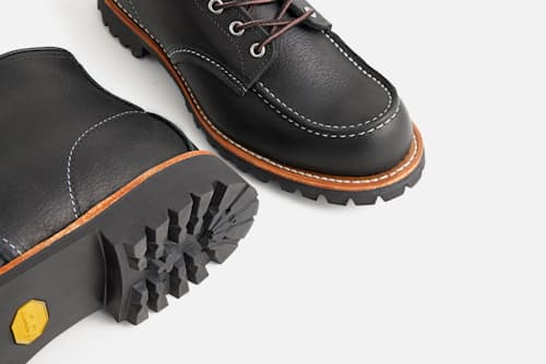 laydown detail image of Classic 6" Roughneck Moc Toe Boot
