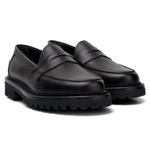 laydown image of The Ellis Penny Lug Sole Loafer
