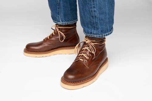on model image of Canadian Work Boots