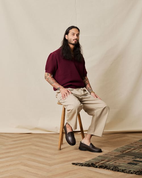 lifestyle image of Yardee Moccasin Loafer