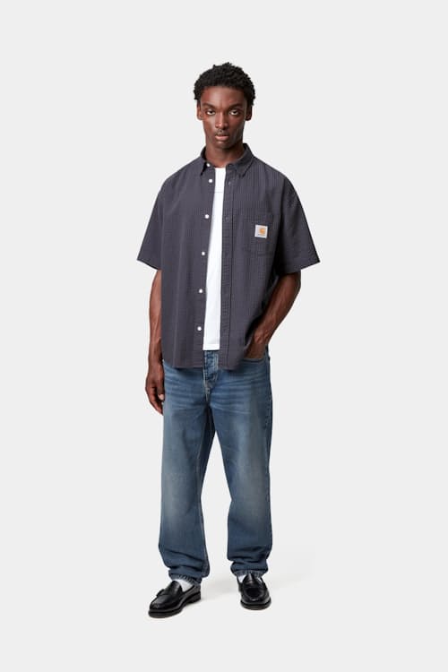 on model image of Newel Denim Jean