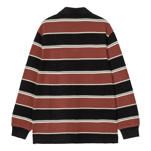 laydown image of Long Sleeve Malone Rugby Shirt