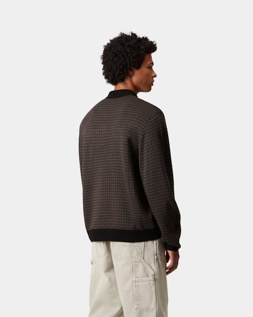 on model image of Long Sleeve Lowis Polo