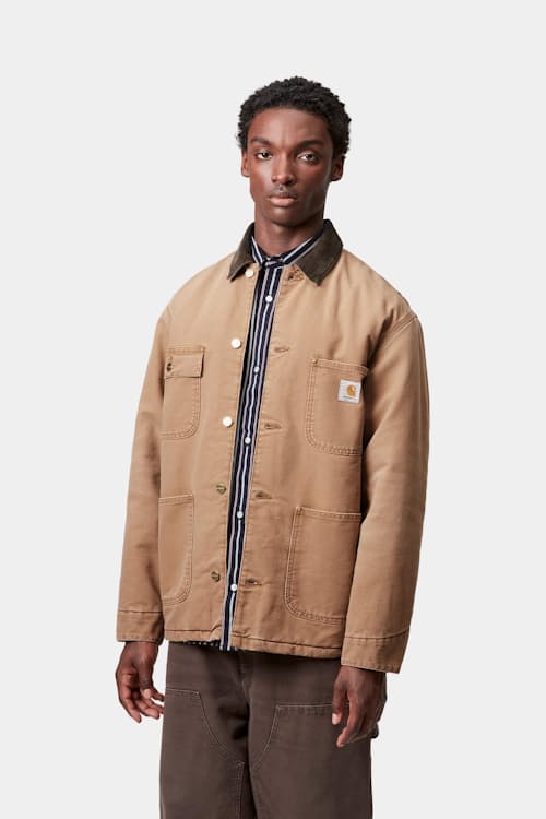 on model image of OG Chore Coat