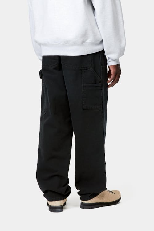 on model image of Double Knee Canvas Pant