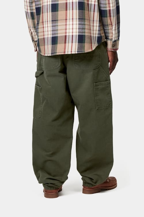 on model image of Double Knee Canvas Pant