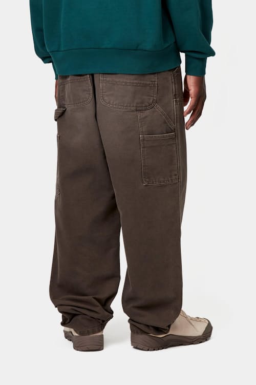 on model image of Double Knee Canvas Pant