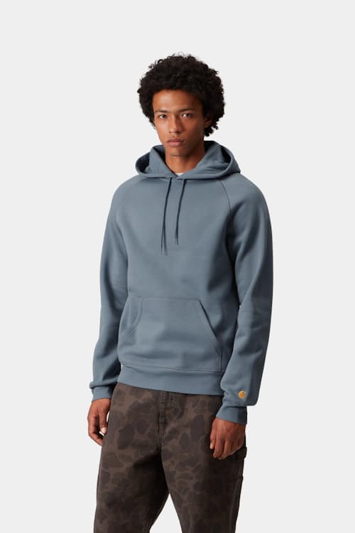 on model image of Hooded Chase Sweatshirt