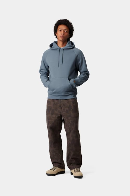 on model image of Hooded Chase Sweatshirt