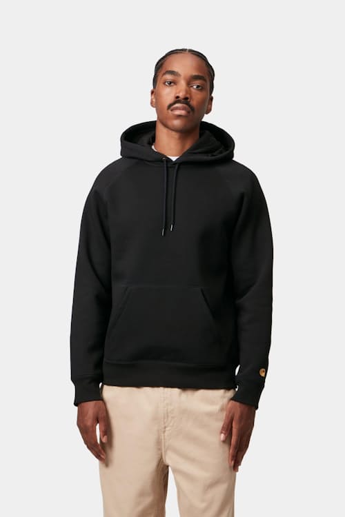on model image of Hooded Chase Sweatshirt