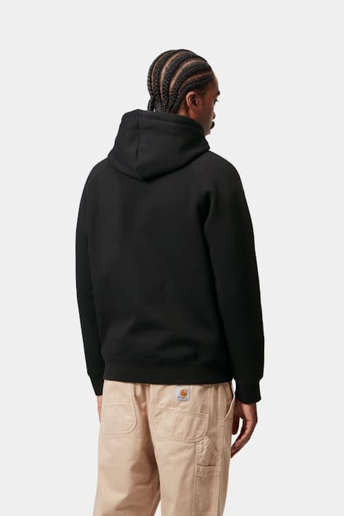 on model image of Hooded Chase Sweatshirt