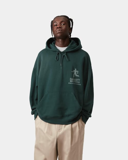 on model image of Hooded Distance Sweatshirt