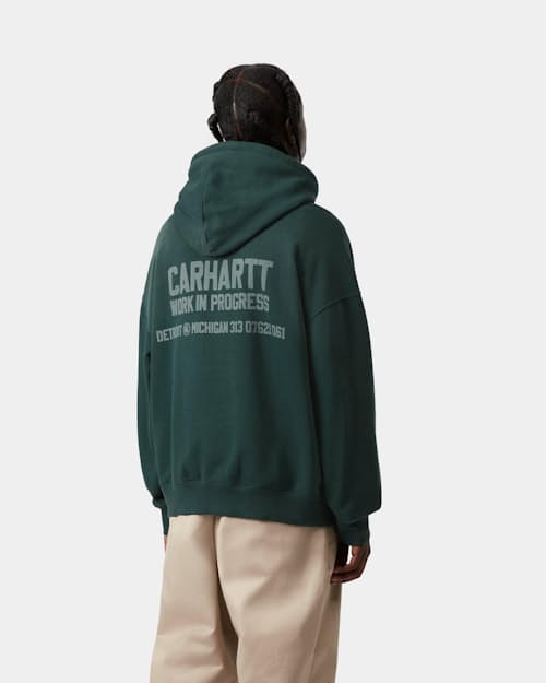 on model image of Hooded Distance Sweatshirt