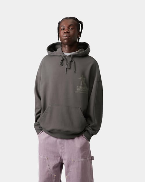 on model image of Hooded Distance Sweatshirt