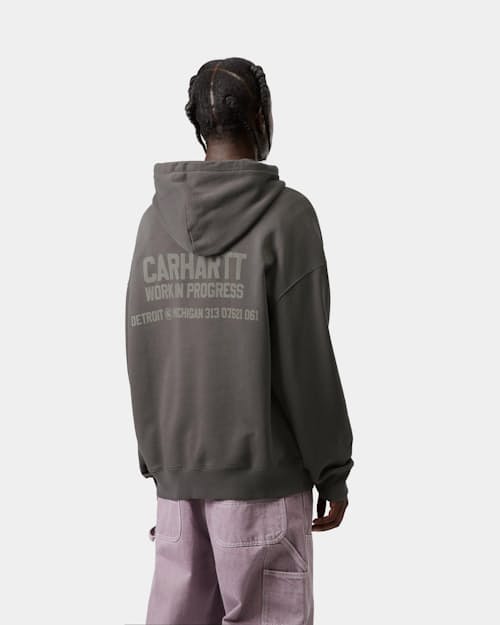 on model image of Hooded Distance Sweatshirt