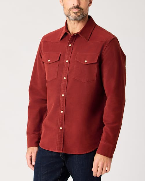 lifestyle image of Moleskin Spaghetti Western Shirt