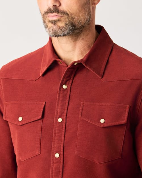 lifestyle image of Moleskin Spaghetti Western Shirt