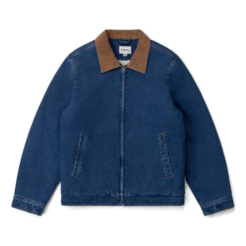 laydown image of Washed Denim James Jacket