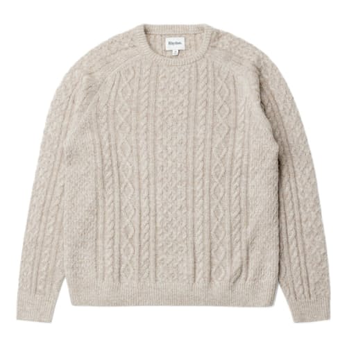 laydown image of Mohair Fisherman Knit