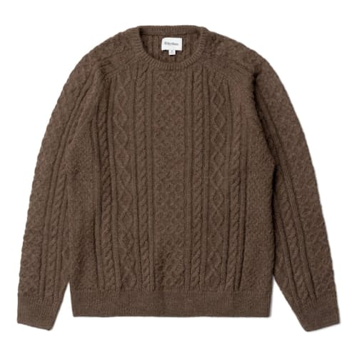 laydown image of Mohair Fisherman Knit