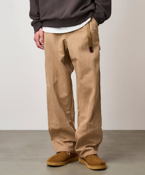 on model image of Canvas Work Pant