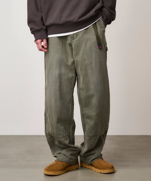 on model image of Canvas Work Pant